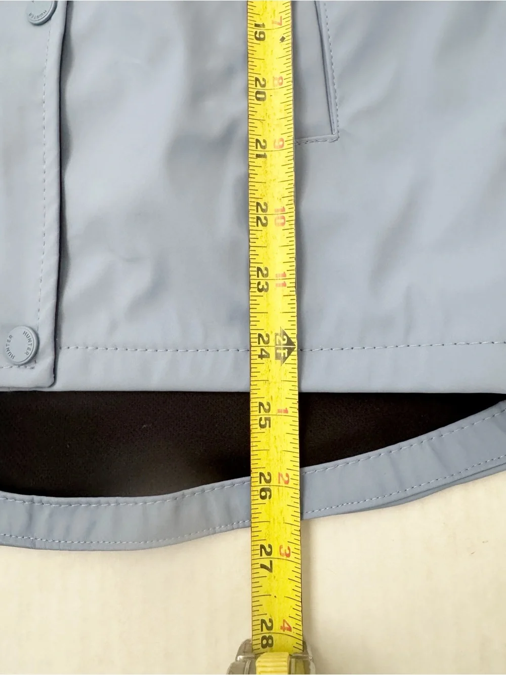 Hunter New Boys Water Resistant Long Hooded Rain Jacket Size 10Y NWT